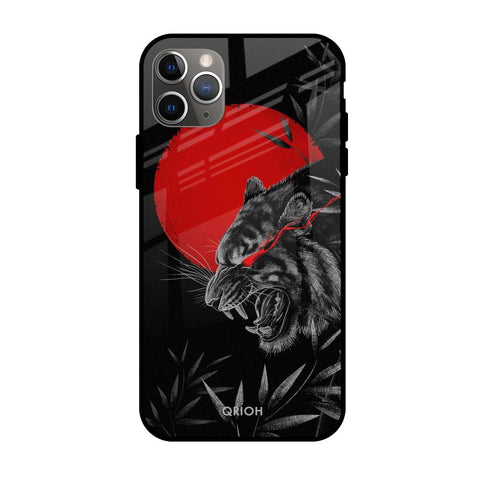Red Moon Tiger Glossy Case for Apple iPhone 11 Pro