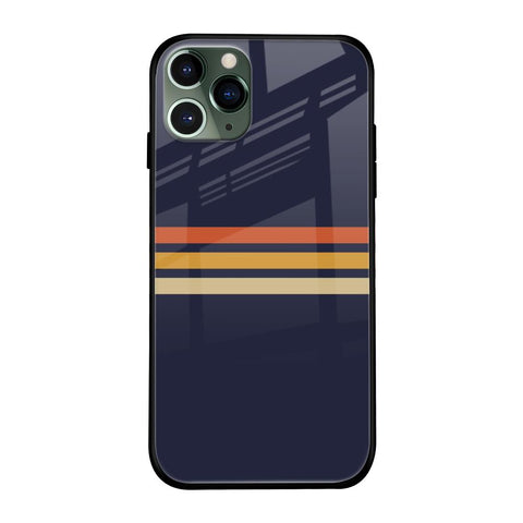 Tricolor Stripes Glossy Case For iPhone 11 Pro