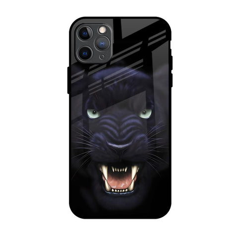 Angry Black Leopard Glossy Case for iPhone 11 Pro Max