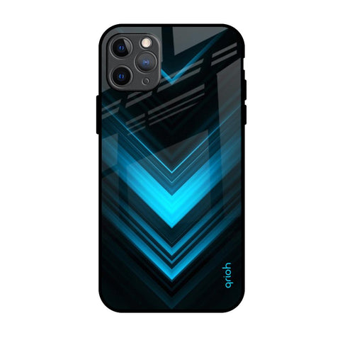 Vertical Blue Arrow Glossy Case For iPhone 11 Pro Max