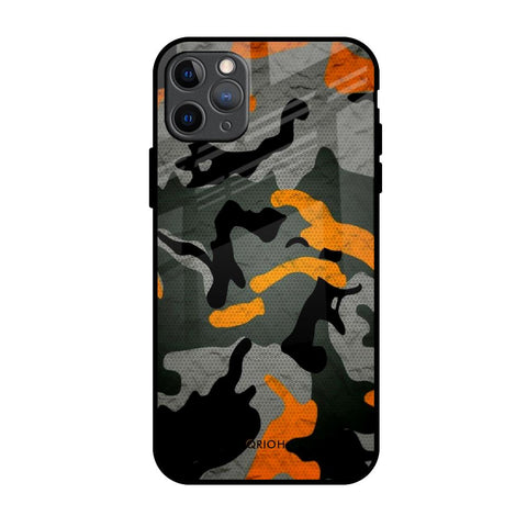 Camouflage Orange Glossy Case For iPhone 11 Pro Max