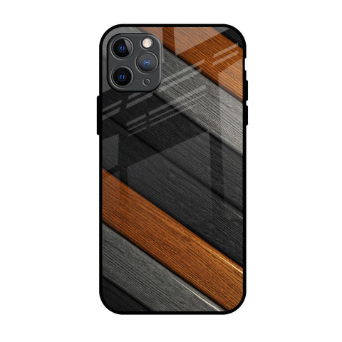 Tri Color Wood Glossy Case for iPhone 11 Pro Max