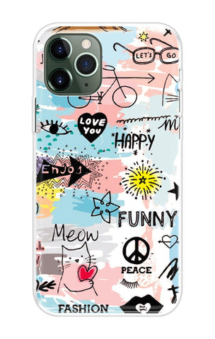Happy Doodle Soft Cover for iPhone 11 Pro Max