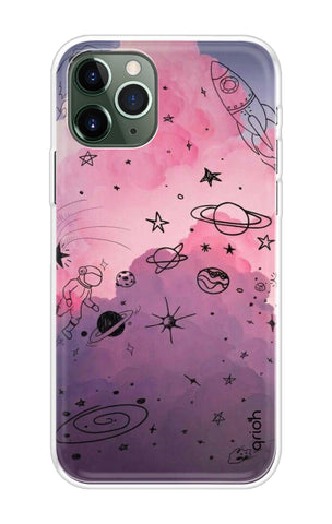 Space Doodles Art Soft Cover For iPhone 11 Pro Max