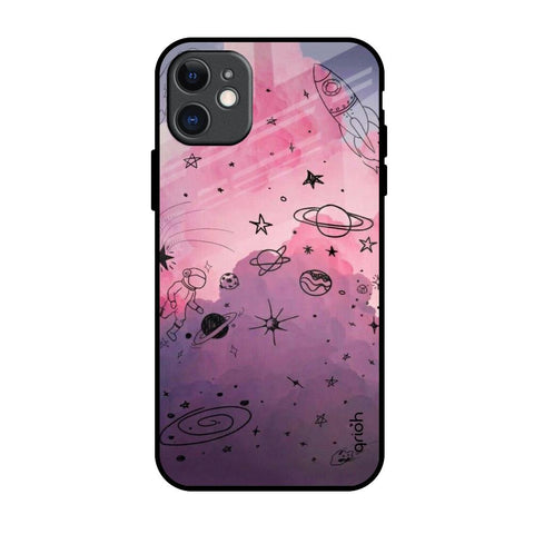 Space Doodles Glossy Case for iPhone 11