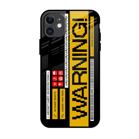 Aircraft Warning Glossy Case for iPhone 11