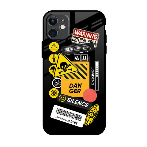 Danger Signs Glossy Case for iPhone 11