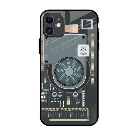 Motherboard Circuit Glossy Case for iPhone 11