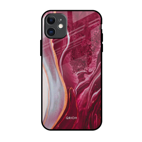 Crimson Ruby Glossy Case for iPhone 11
