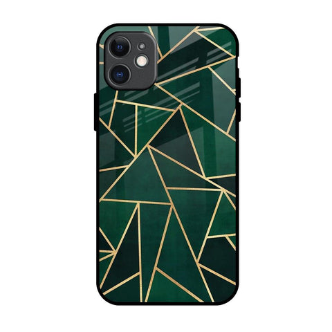 Abstract Green Glossy Case For iPhone 11