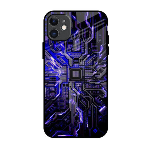 Techno Color Pattern Glossy Case For iPhone 11