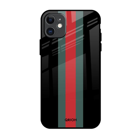 Vertical Stripes Glossy Case for iPhone 11
