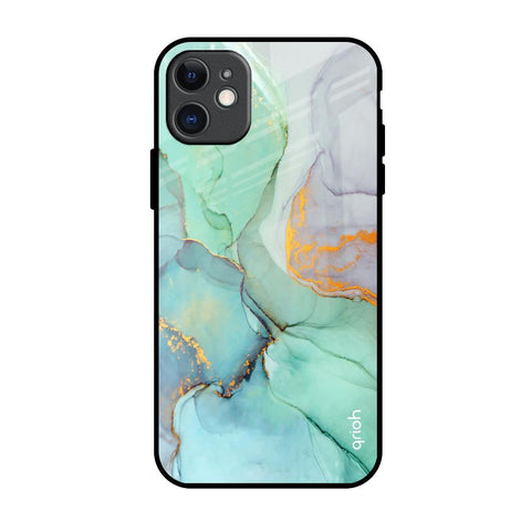Green Marble Glossy Case for iPhone 11