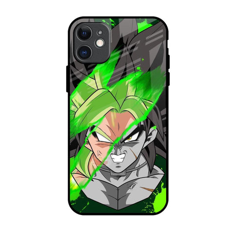 Anime Green Splash Glossy Case for iPhone 11