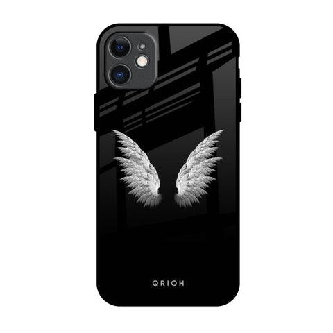White Angel Wings Glossy Case for iPhone 11