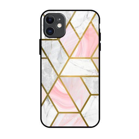 Geometrical Marble Glossy Case for iPhone 11