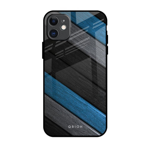 Multicolor Wooden Effect Glossy Case for iPhone 11