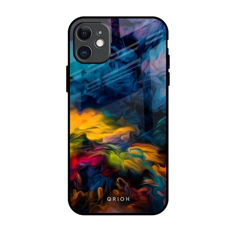 Multicolor Oil Painting Glossy Case for iPhone 11