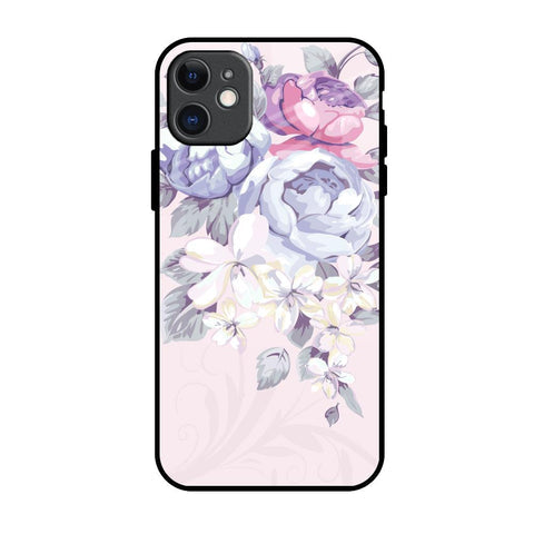 Elegant Floral Glossy Case for iPhone 11