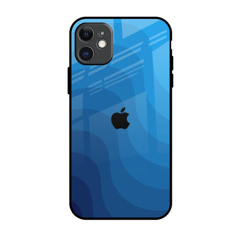Blue Wave Abstract Glossy Case for iPhone 11