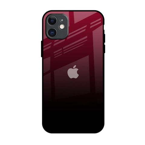 Wine Red Glossy Case For iPhone 11