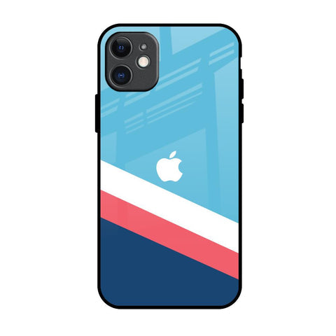 Pink & White Stripes Glossy Case For iPhone 11