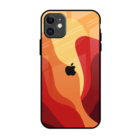 Magma Color Pattern Glossy Case for iPhone 11