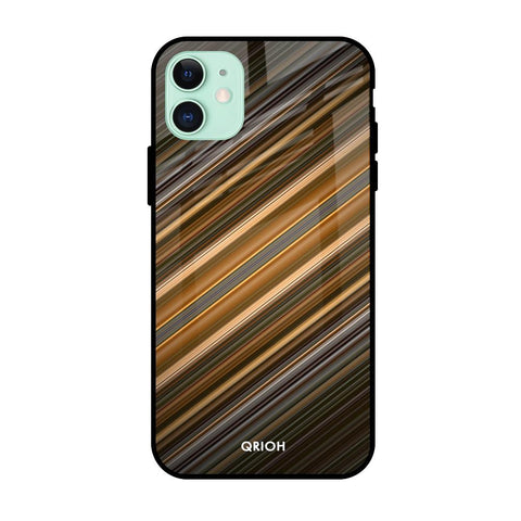 Diagonal Slash Pattern Glossy Case for Apple iPhone 11