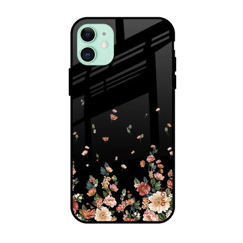 Floating Floral Print Glossy Case for Apple iPhone 11