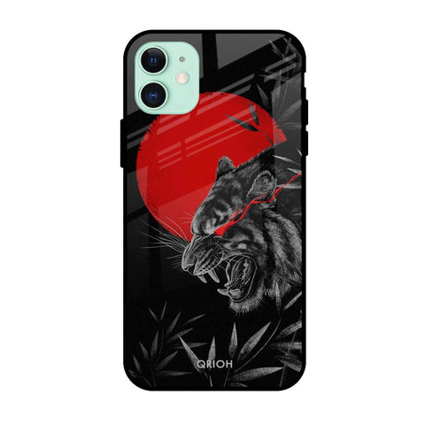 Red Moon Tiger Glossy Case for Apple iPhone 11