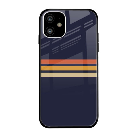 Tricolor Stripes Glossy Case For iPhone 11