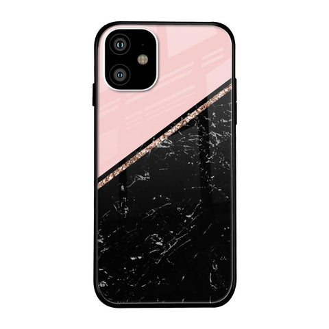 Marble Texture Pink Glossy Case For iPhone 11