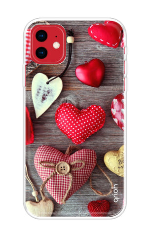 Valentine Hearts Soft Cover for iPhone 11