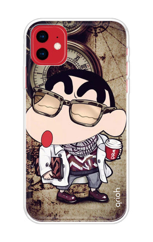 Nerdy Shinchan Soft Cover for iPhone 11