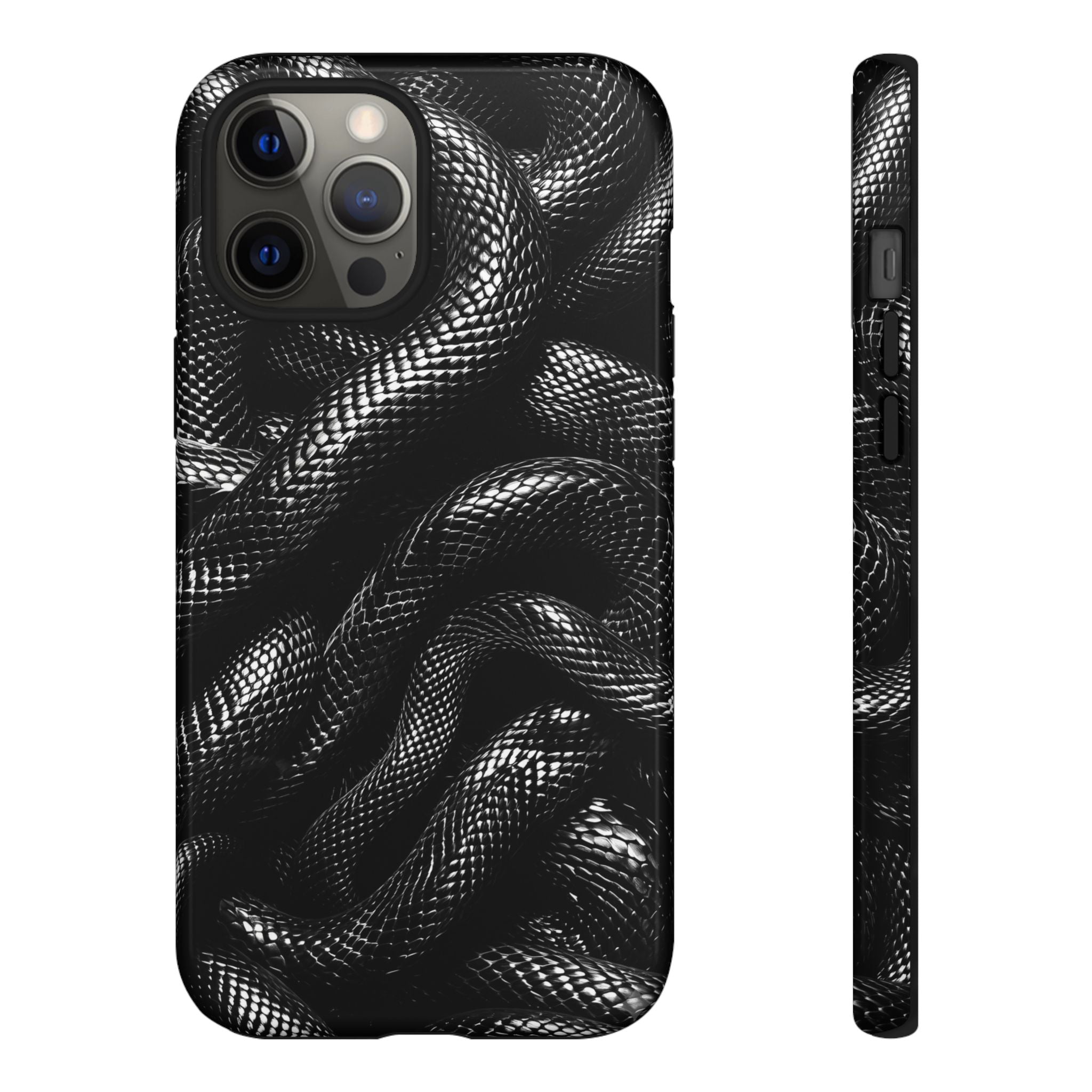 Black Snakes Premium Tough Shining Phone Case (Double Layer) Available For All iPhone Models