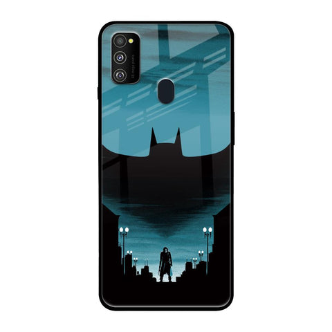Cyan Bat Glossy Case for Samsung Galaxy M30s