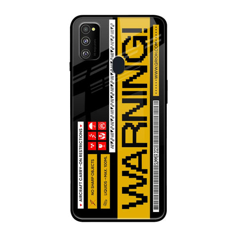 Aircraft Warning Glossy Case for Samsung Galaxy M30s