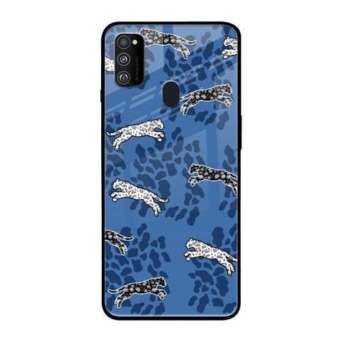 Blue Cheetah Glossy Case for Samsung Galaxy M30s