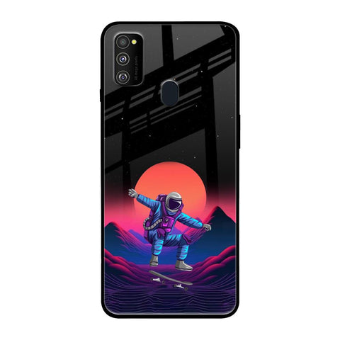 Retro Astronaut Glossy Case for Samsung Galaxy M30s