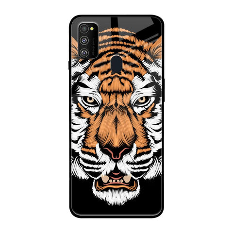 Angry Tiger Glossy Case For Samsung Galaxy M30s