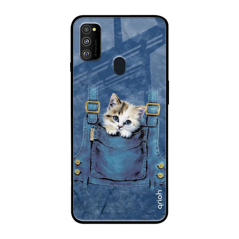 Kitty In Pocket Glossy Case For Samsung Galaxy M30s