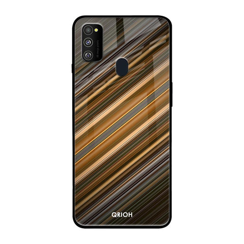 Diagonal Slash Pattern Glossy Case for Samsung Galaxy M30s
