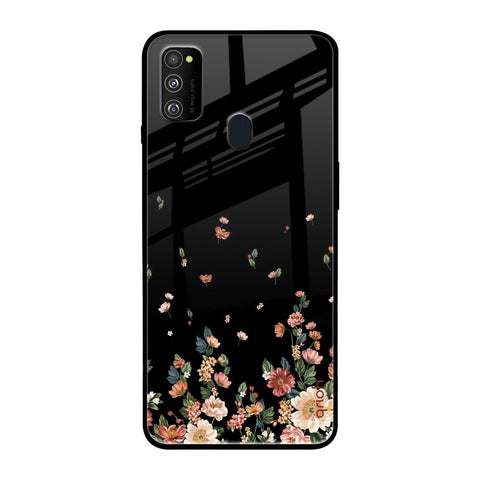 Floating Floral Print Glossy Case for Samsung Galaxy M30s