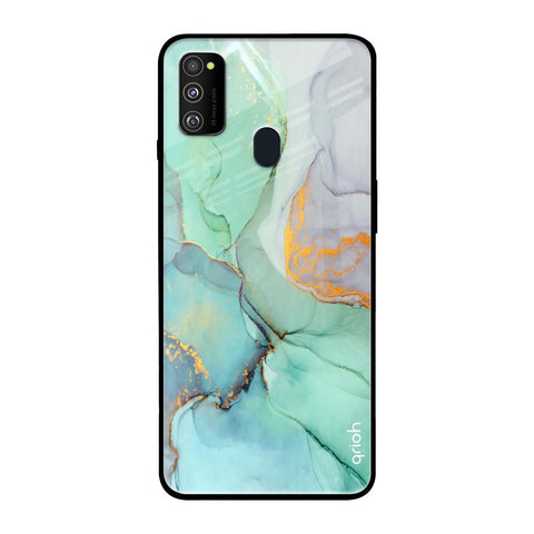 Green Marble Glossy case for Samsung Galaxy M30s