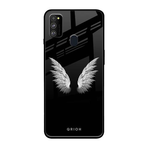 White Angel Wings Glossy Case for Samsung Galaxy M30s
