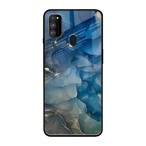 Blue Cool Marble Glossy Case for Samsung Galaxy M30s