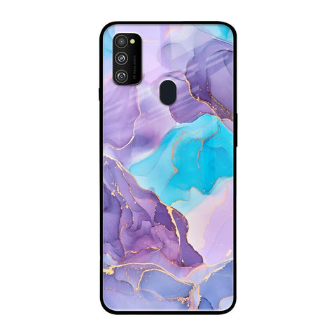 Alcohol ink Marble Glossy Case for Samsung Galaxy M30s