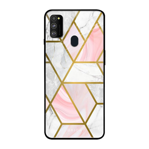 Geometrical Marble Glossy Case for Samsung Galaxy M30s