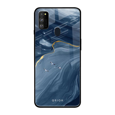 Deep Ocean Marble Glossy Case for Samsung Galaxy M30s