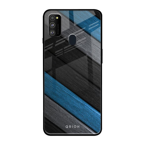 Multicolor Wooden Effect Glossy Case for Samsung Galaxy M30s